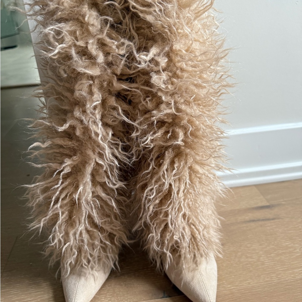 Faux Fur Tan Women's Boots